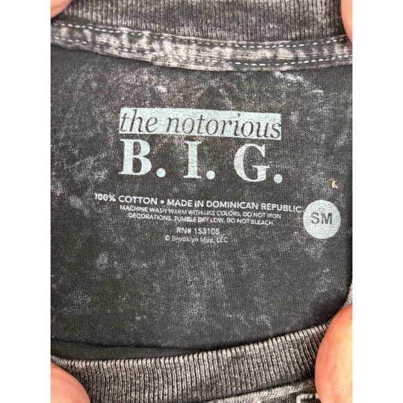 Biggie Smalls King of New York - Brooklyn Mint Men's TShirt, S Grey - Picture 5 of 6
